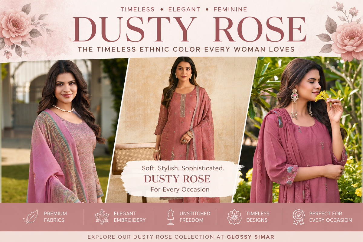 Dusty Rose Color Ethnic Wear: The Ultimate Style Guide for Elegant Women's Fashion