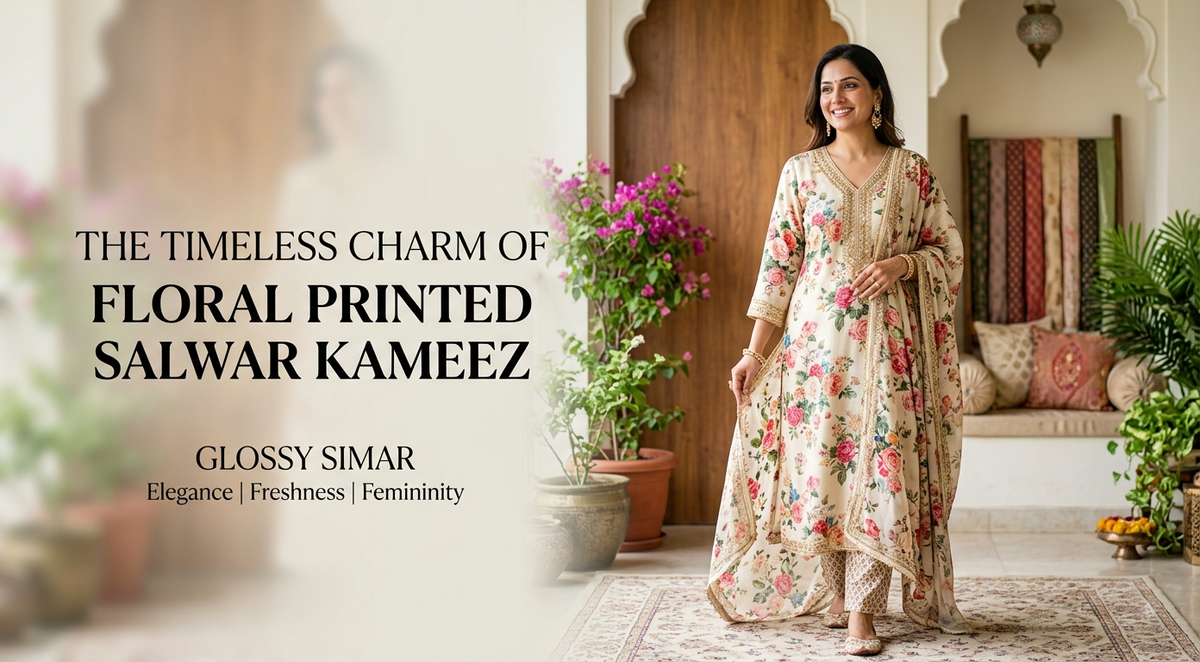Floral Printed Salwar Kameez