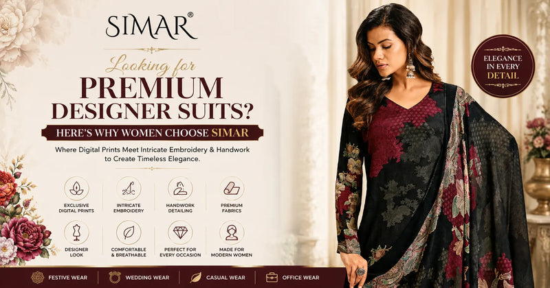 Looking for Premium Designer Suits? Here's Why Women Choose Glossy Simar