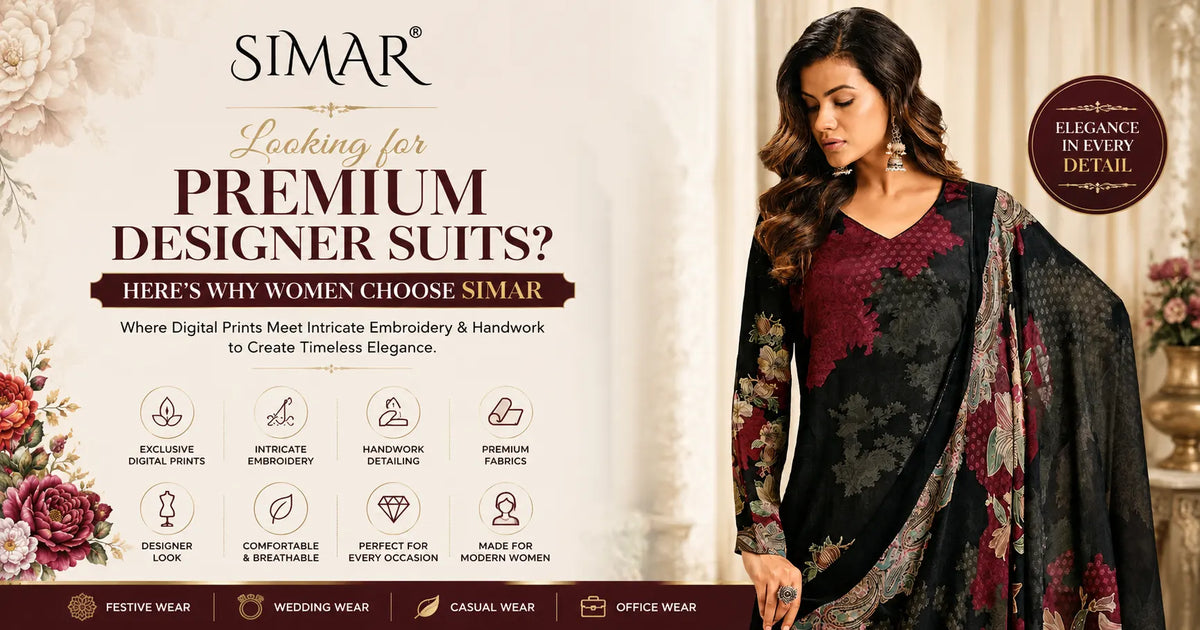 Looking for Premium Designer Suits? Here's Why Women Choose Glossy Simar