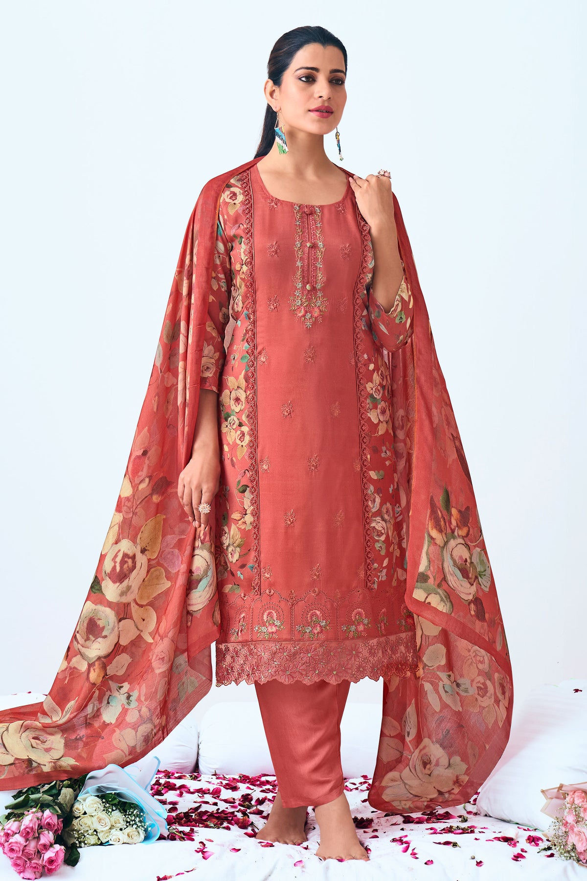 Pure Viscose Muslin Digital Print Daily Wear Salwar Kameez