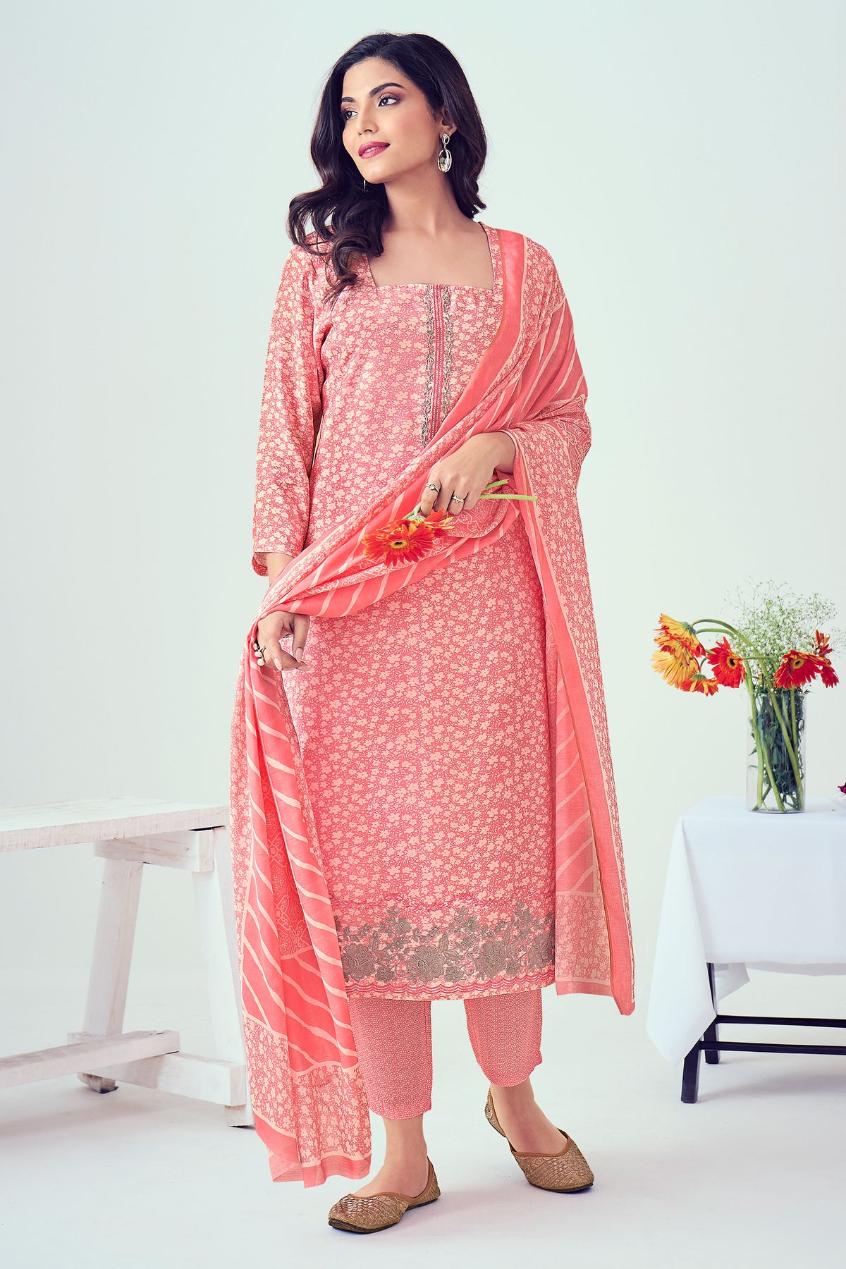 Pure Viscose Muslin Digital Print Daily Wear Salwar Suit